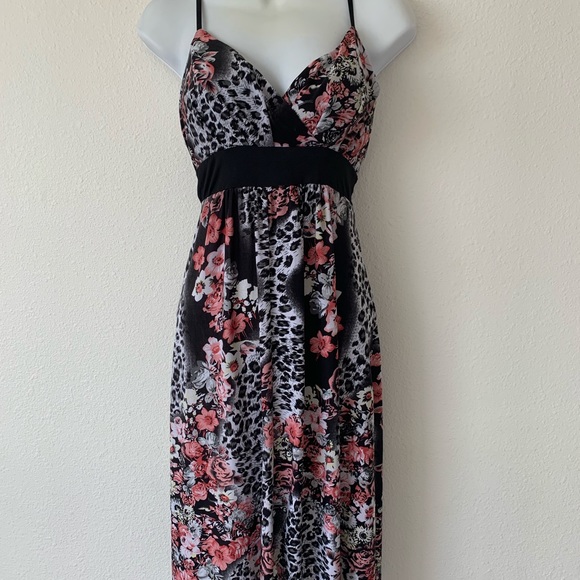 California Woman leopard print cherrry blossom M - Picture 6 of 8